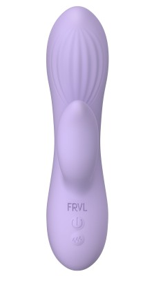 Сиреневый вибратор-кролик Hippo - 17 см.