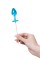 Голубой леденец в форме анальной пробки со вкусом блю кюрасао - 29 гр.