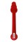 Красный двусторонний вибратор - 35 см.