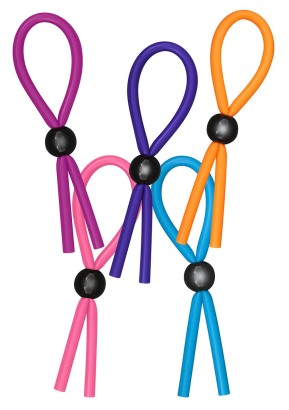 Набор из 25 разноцветных утяжек для пениса FUNKY ADJUSTABLE C-RING 