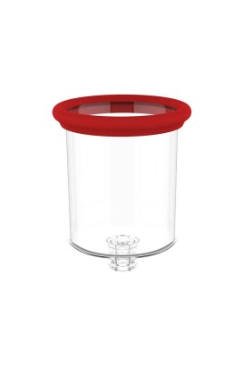 Красный двойной стимулятор Georgia - вибратор и вакуумная помпа