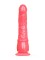 Розовый гелевый фаллоимитатор на присоске - 19,3 см.