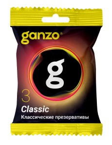 Классические презервативы Ganzo Classic в мягкой упаковке - 3 шт.