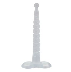 Прозрачный анальный стимулятор-спираль BUTT HUNGER II THE MEAT SKEWER - 15,2 см.