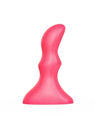 Розовый массажёр простаты - 10 см.