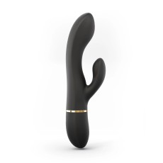 Черный вибратор-кролик Dorcel Glam Rabbit - 21 см.