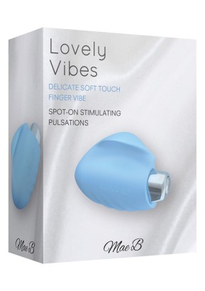 Голубой вибратор Soft Touch Finger Vibe 