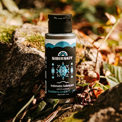 Пролонгирующий интимный лубрикант SIBIRSKIY с ароматом черники и василька - 100 мл.