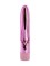 Розовый глянцевый пластиковый вибратор - 14 см.