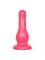 Гелевый розовый массажёр простаты без вибрации - 13,5 см.