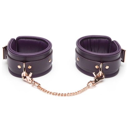 Фиолетовые оковы на ноги Cherished Collection Leather Ankle Cuffs