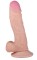 Телесный фаллоимитатор на присоске из неоскин - 17 см.