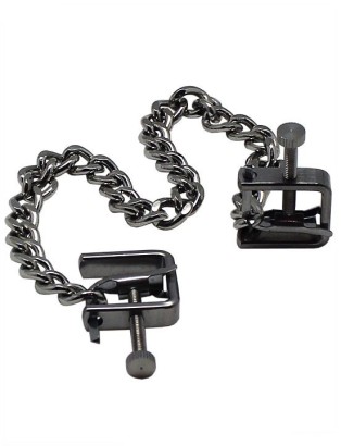 Серебристые винтовые зажимы для груди