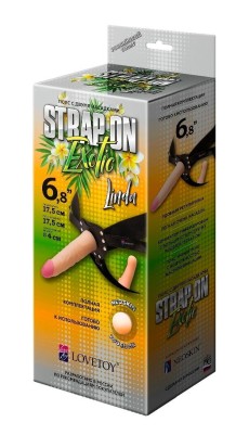 Пояс-трусики с 2 насадками Exotic-Linda - 17,5 см. Пояс-трусики с 2 насадками Exotic-Linda - 17,5 см.