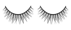 Черные накладные перекрещивающиеся ресницы Deluxe
