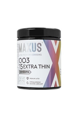 Экстремально тонкие презервативы MAXUS 003 Extra Thin - 15 шт.