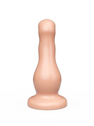 Телесный стимулятор простаты с изгибами - 13,5 см.