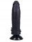 Черный фаллоимитатор-реалистик на присоске №10 - 17 см.