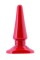 Красная анальная втулка Black&Red - 10 см.