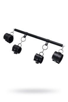 Черная распорка с 4 манжетами для рук и ног