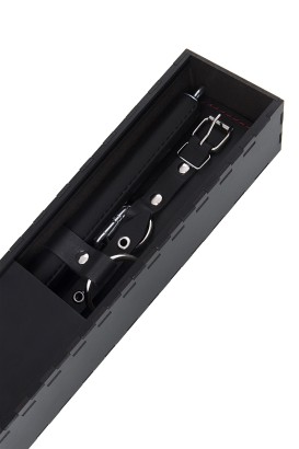 Черная распорка с 4 манжетами для рук и ног