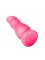 Розовая анальная пробочка с приплюснутым кончиком - 13 см.