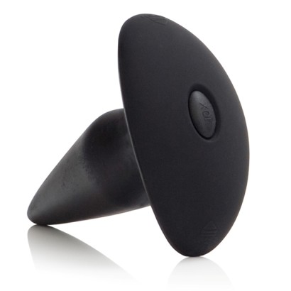 Чёрная анальная вибропробка 10 Function Risque Prober - 14,5 см.