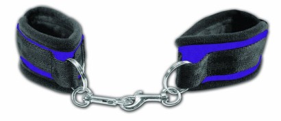 Мягкие наручники с фиолетовыми вставками Beginners Handcuffs 
