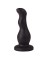Чёрный анальный стимулятор для массажа простаты - 13,5 см.