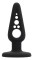 Черная анальная пробка 4 Inch Hollow №4 - 10 см.
