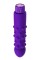 Фиолетовый вибратор с шишечками - 17 см.