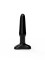 Чёрный анальный плаг на широком основании - 11,5 см.