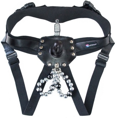 Пояс-трусики с насадкой Glamour - 17 см.