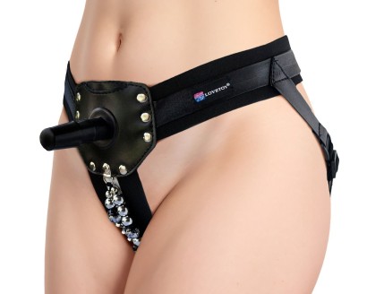 Пояс-трусики с насадкой Glamour - 17 см.