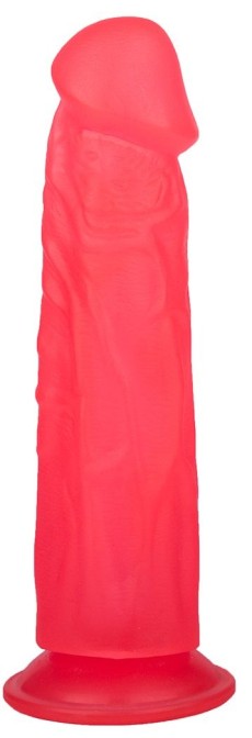 Розовый фаллоимитатор с подошвой-присоской - 18,5 см. Розовый фаллоимитатор с подошвой-присоской - 18,5 см.