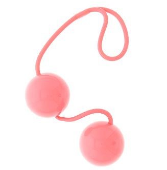 Розовые вагинальные шарики GOOD VIBES PERFECT BALLS на мягкой сцепке