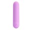 Сиреневая перезаряжаемая вибропуля Stefan - 8 см.