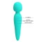 Бирюзовый wand-вибратор Meredith