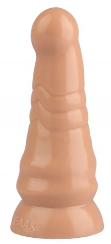 Телесная анальная втулка с круглой головкой - 20 см.