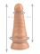 Телесная анальная втулка с круглой головкой - 20 см.
