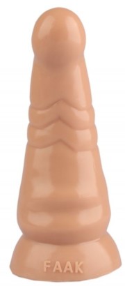 Телесная анальная втулка с круглой головкой - 20 см.