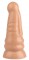 Телесная анальная втулка с круглой головкой - 20 см.