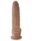 Фаллоимитатор-мулат 9  Cock with Balls - 22,9 см.