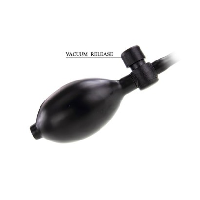 Фаллоимитатор на присоске с функцией подкачки - 19,3 см.