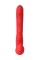 Красный безремневой страпон с вибрацией