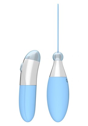 Голубой вибростимулятор Remote Soft Touch Stimulator - 10 см.