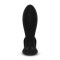 Черный анальный стимулятор с расширением и вибрацией Expand Plug - 10,5 см.