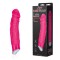 Розовый реалистичный вибратор с 7 режимами - 16 см.