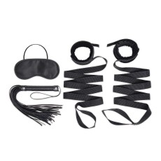 Эротический набор 4PC Bondage Bed Strap & Flogger Kit Эротический набор 4PC Bondage Bed Strap & Flogger Kit