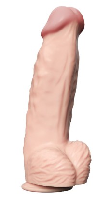 Телесный вибратор-гигант Real Bomb - 26 см.